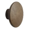 Dots wood krok dark stained brown, Ø6,5 cm