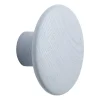 Dots wood krok light blue, Ø9 cm