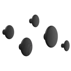 Dots Wood 5-pack, Black