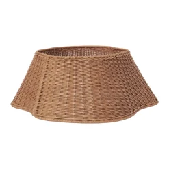 Drape braided tree skirt julgranskorg, Natural