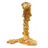 Drip ljusstake L 25 cm, Guld