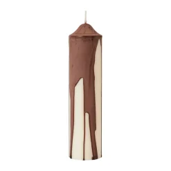Dryp blockljus, Dark Chocolate, 20 cm