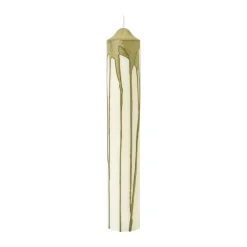 Dryp blockljus, Olive Green, 30 cm