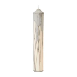 Dryp blockljus, Warm Grey, 30 cm