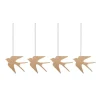 Easter Deco fågel påskhänge 4-pack, Cafe au lait