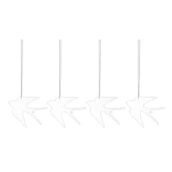 Easter Deco fågel påskhänge 4-pack, White