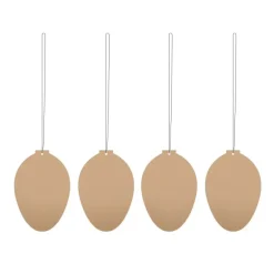 Easter Deco ägg påskdekoration 4-pack, Cafe au lait