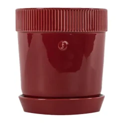Elise kruka M Ø17 cm, Vinröd