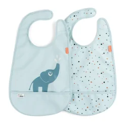 Elphee haklapp med kardborre 2-pack, Blue