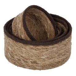 Emil seagrass korg small 4-pack, Natur-brun
