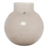 Ernst glasvas rund beige, H25 cm Ø24 cm