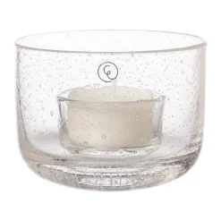 Ernst ljuslykta i glas, Ø8x6 cm