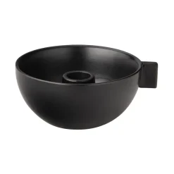 Ernst ljusskål Ø12 cm, Svart