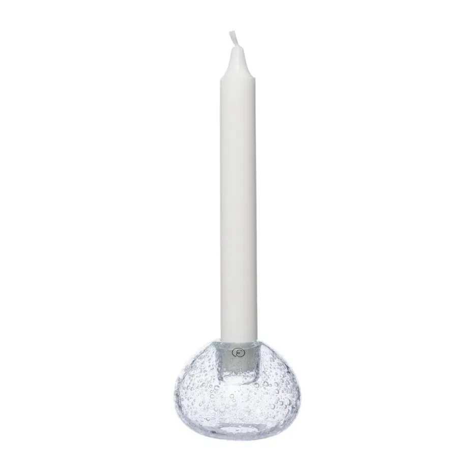 Ernst ljusstake glas Ø7,5 cm, Bubblor