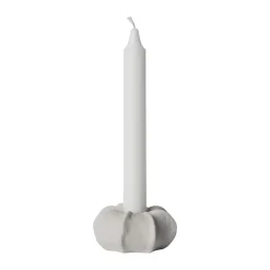 Ernst ljusstake stengods Ø7,5 cm, Naturvit