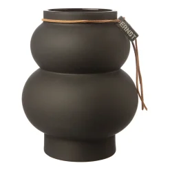Ernst stengodsvas kurvig 21,5 cm, Mörkgrå