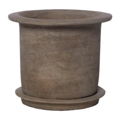 Ernst terracotta kruka med fat, Ø24x17 cm