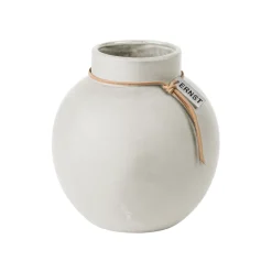 Ernst vas stengods vit, 14 cm