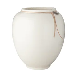 Ernst vas vitglaserad, 28 cm