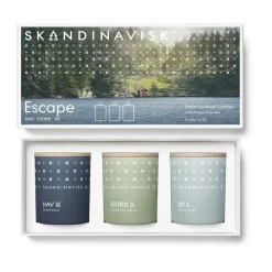 ESCAPE mini dofljus gåvoset 3 delar, 65 g