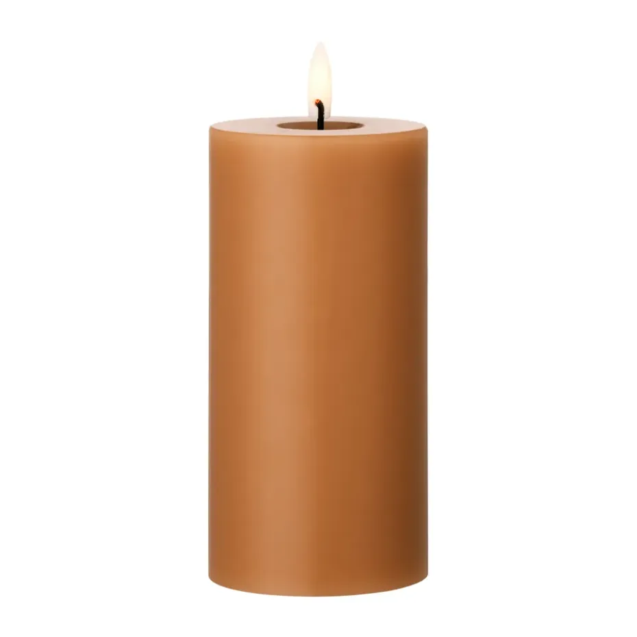 ester & erik blockljus LED, 23 Raw Toffee, 15 cm