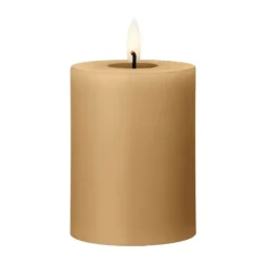 ester & erik blockljus LED, 27 Almond butter, 10 cm