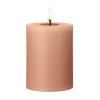 ester & erik blockljus LED, 20 Rosy caramel, 10 cm