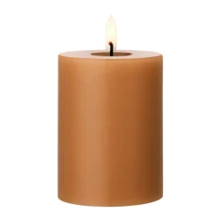 ester & erik blockljus LED, 23 Raw Toffee, 10 cm