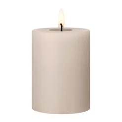 ester & erik blockljus LED, 22 Linen Grey, 10 cm