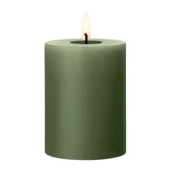 ester & erik blockljus LED, 70 Green Soil, 10 cm