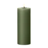 ester & erik blockljus LED, 70 Green Soil, 20 cm
