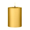 ester & erik blockljus LED, 90 Gold Metallic, 10 cm