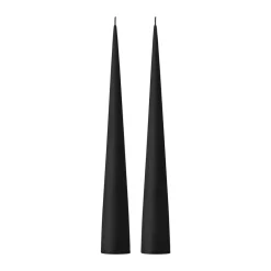 ester & erik konljus 37 cm 2-pack matt, Velvet matt black 95