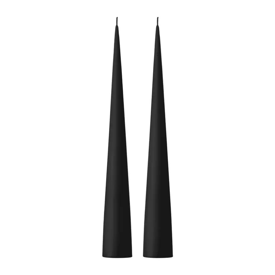 ester & erik konljus 37 cm 2-pack matt, Velvet matt black 95