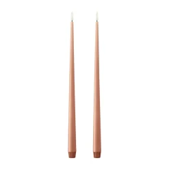 ester & erik kronljus LED 2-pack, 20 Rosy caramel, 40 cm