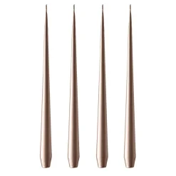 ester & erik ljus 32 cm 4-pack metallic, Champagne