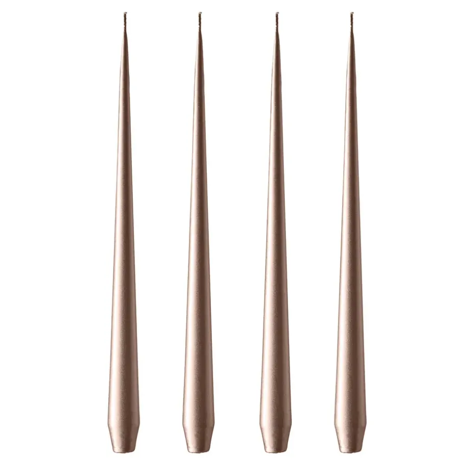 ester & erik ljus 32 cm 4-pack metallic, Champagne