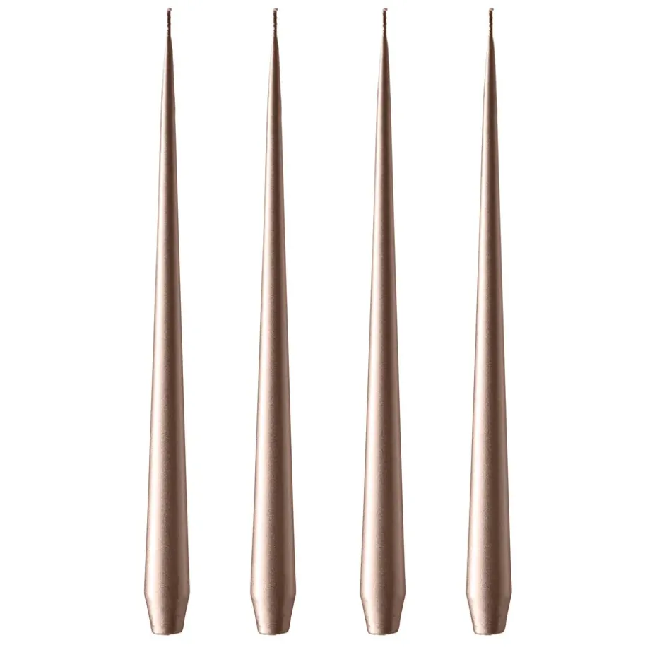 ester & erik ljus 42 cm 4-pack metallic, Champagne