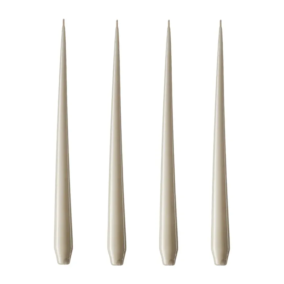 ester & erik ljus lackad 4-pack, linen grey, 32 cm