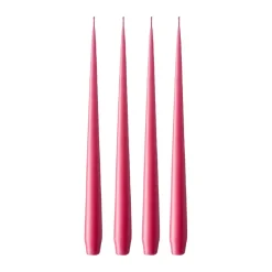 ester & erik ljus 4-pack matt, Deep pink 41/2, 42 cm