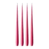 ester & erik ljus 4-pack matt, Deep pink 41/2, 32 cm