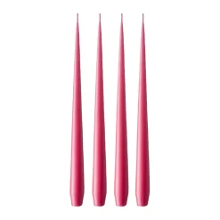 ester & erik ljus 4-pack matt, Deep pink 41/2, 32 cm