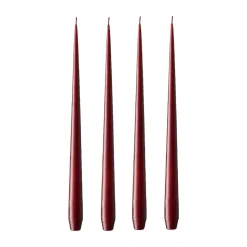 ester & erik ljus 4-pack matt, vinröd, 42 cm