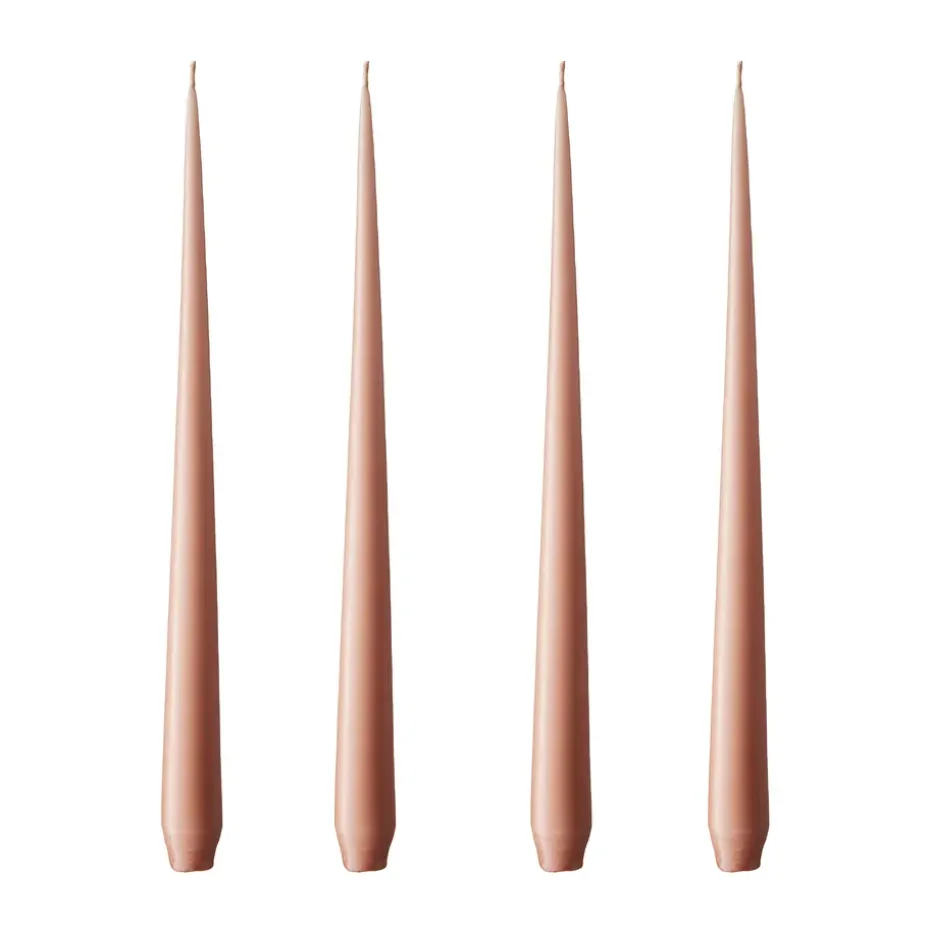 ester & erik ljus 4-pack matt, rosy caramel, 32 cm