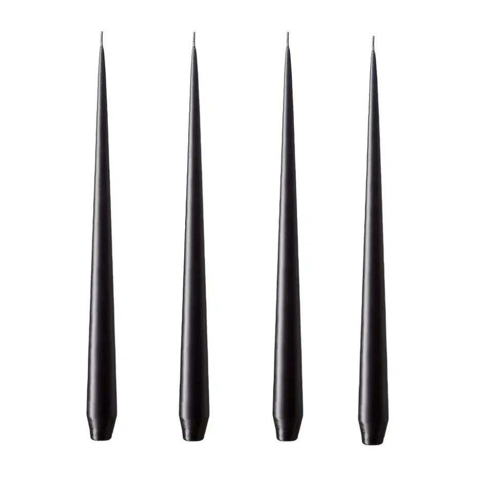 ester & erik ljus 4-pack matt, raw black, 32 cm