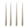 ester & erik ljus 4-pack matt, linen grey, 32 cm