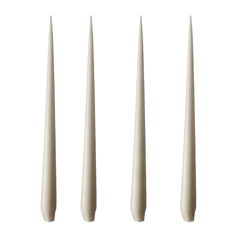 ester & erik ljus 4-pack matt, linen grey, 32 cm
