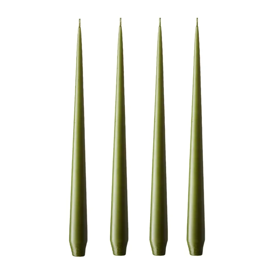 ester & erik ljus 4-pack matt, olive glow, 42 cm