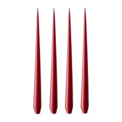 ester & erik ljus 4-pack matt, winter berry, 42 cm