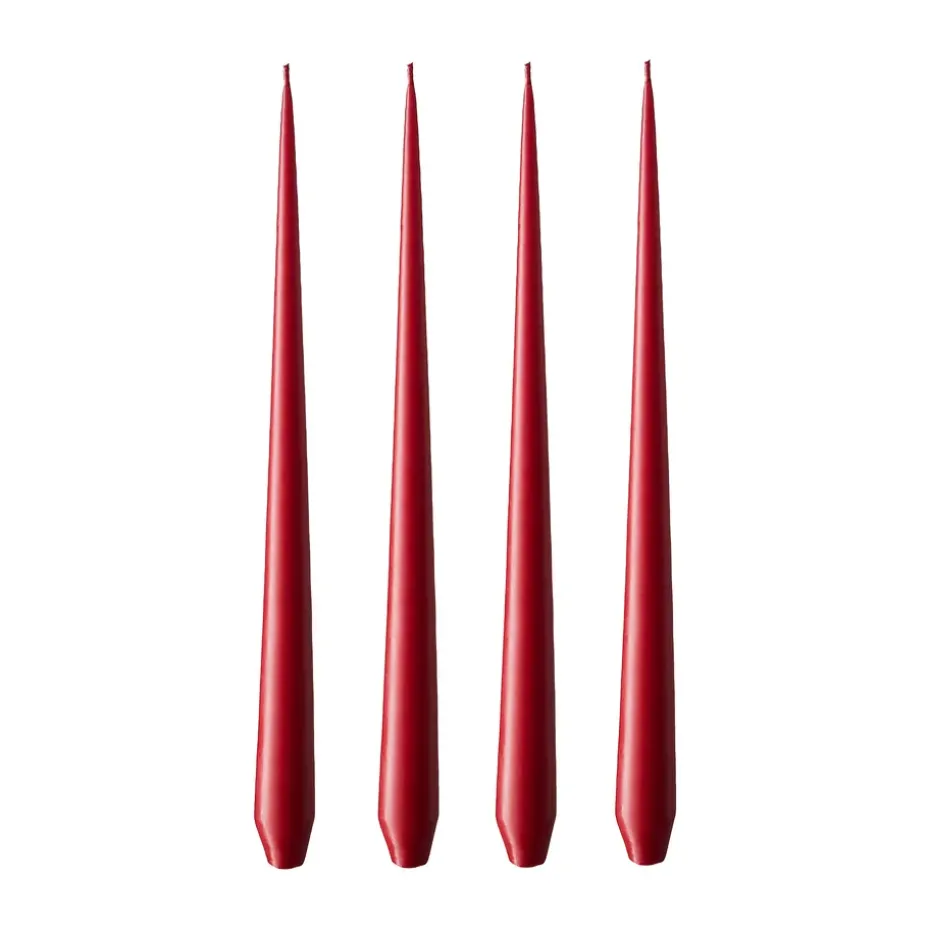 ester & erik ljus 4-pack matt, winter berry, 42 cm